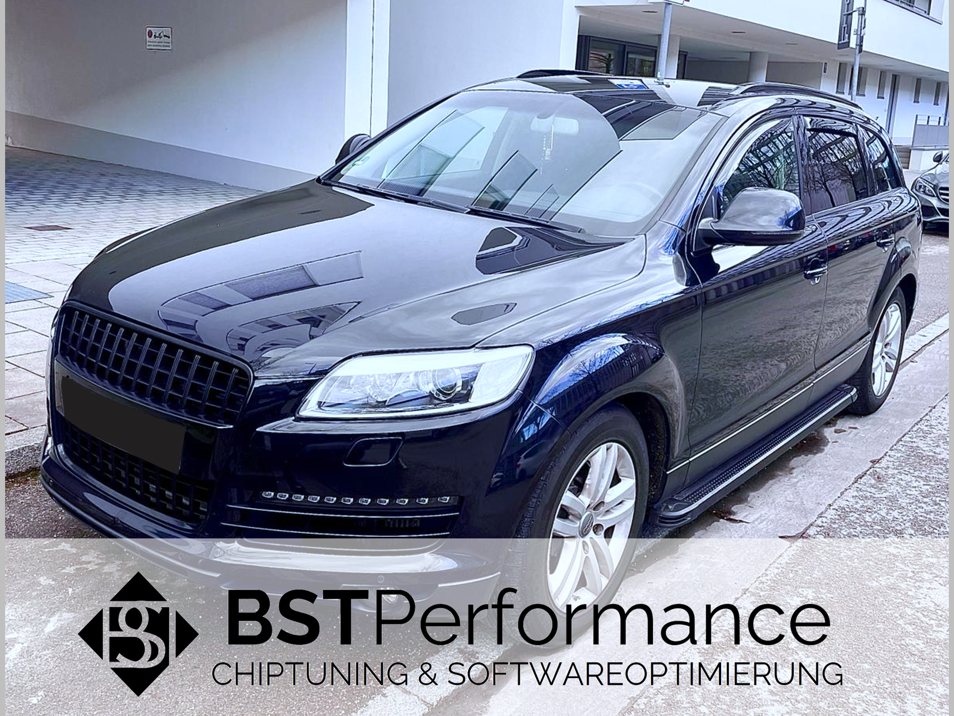 Audi Q7 3.0d; Chiptuning München; Leistungssteigerung; Stage 1; SCR- /Harnstoff- / NOX / AGR Ventil / DPF Deaktivierung; Start-Stop Off