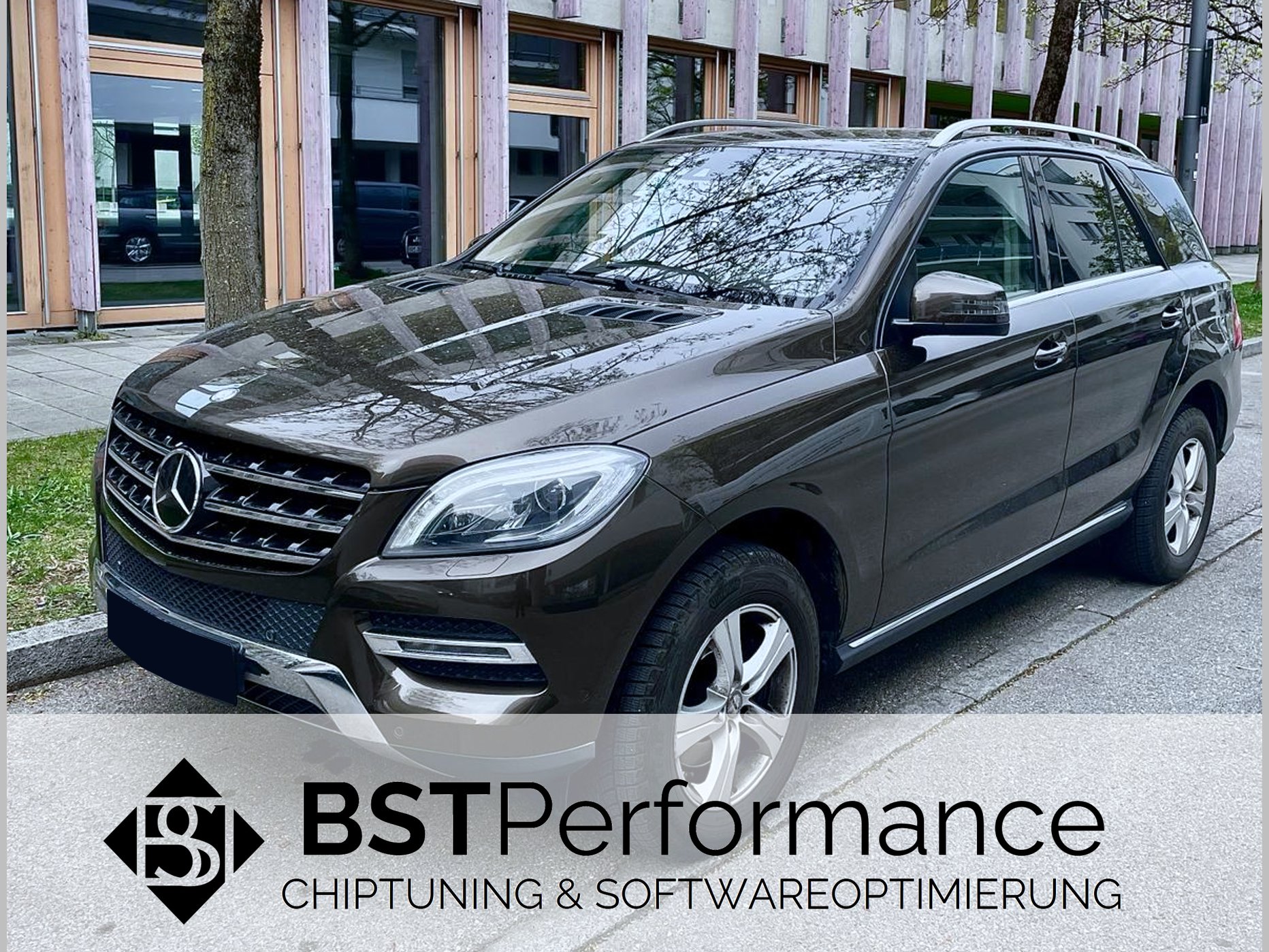 Mercedes Benz ML 350d; Chiptuning München; Leistungssteigerung; Stage 1; SCR- / Harnstoff- / NOX / AGR Ventil / DPF Deaktivierung; Start-Stop Off