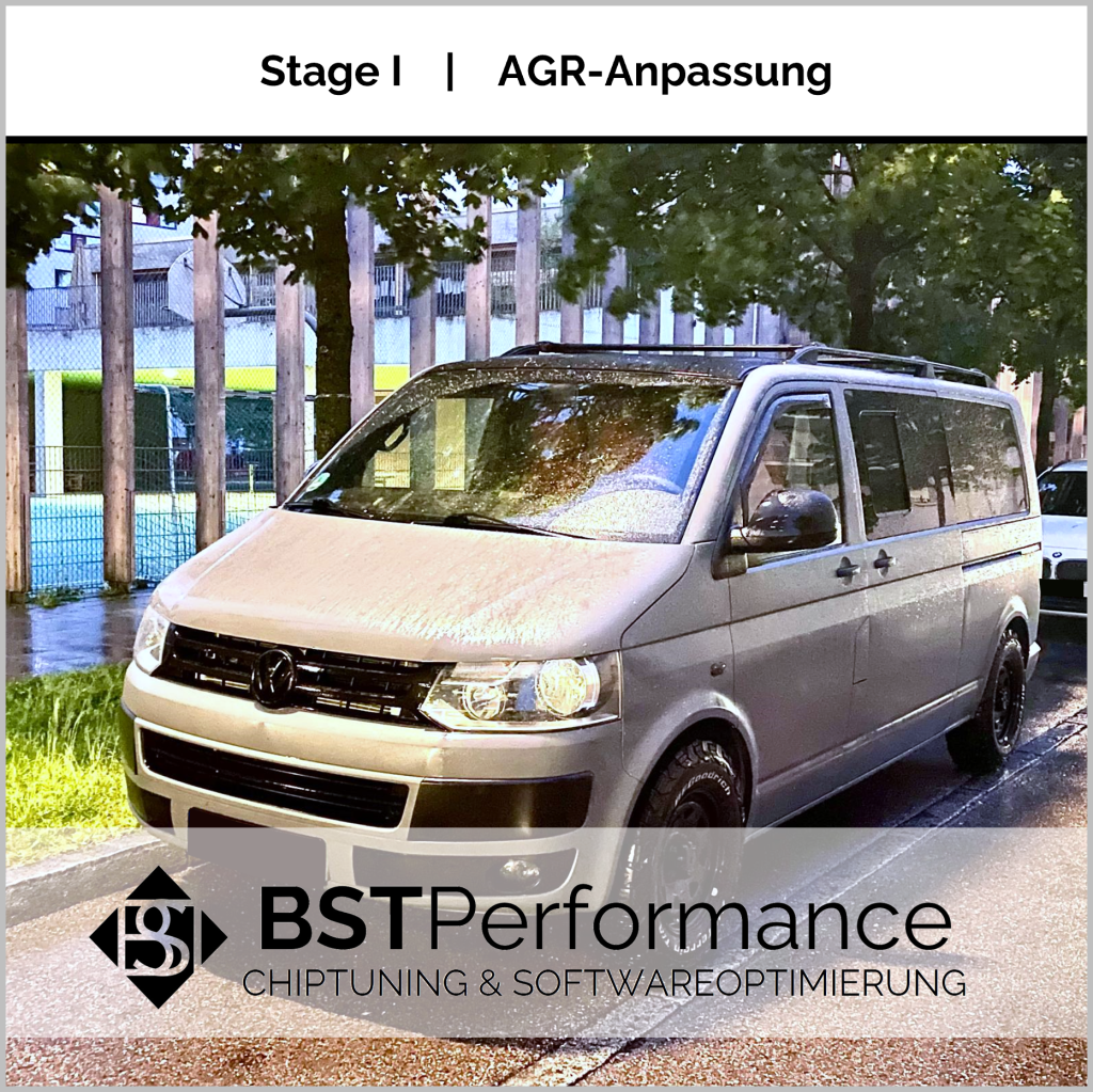 Volkswagen T5; Chiptuning München; Leistungssteigerung; Stage 1; SCR- / Harnstoff- / NOX Off / AGR Off / DPF Deaktivierung; Start-Stop Off
