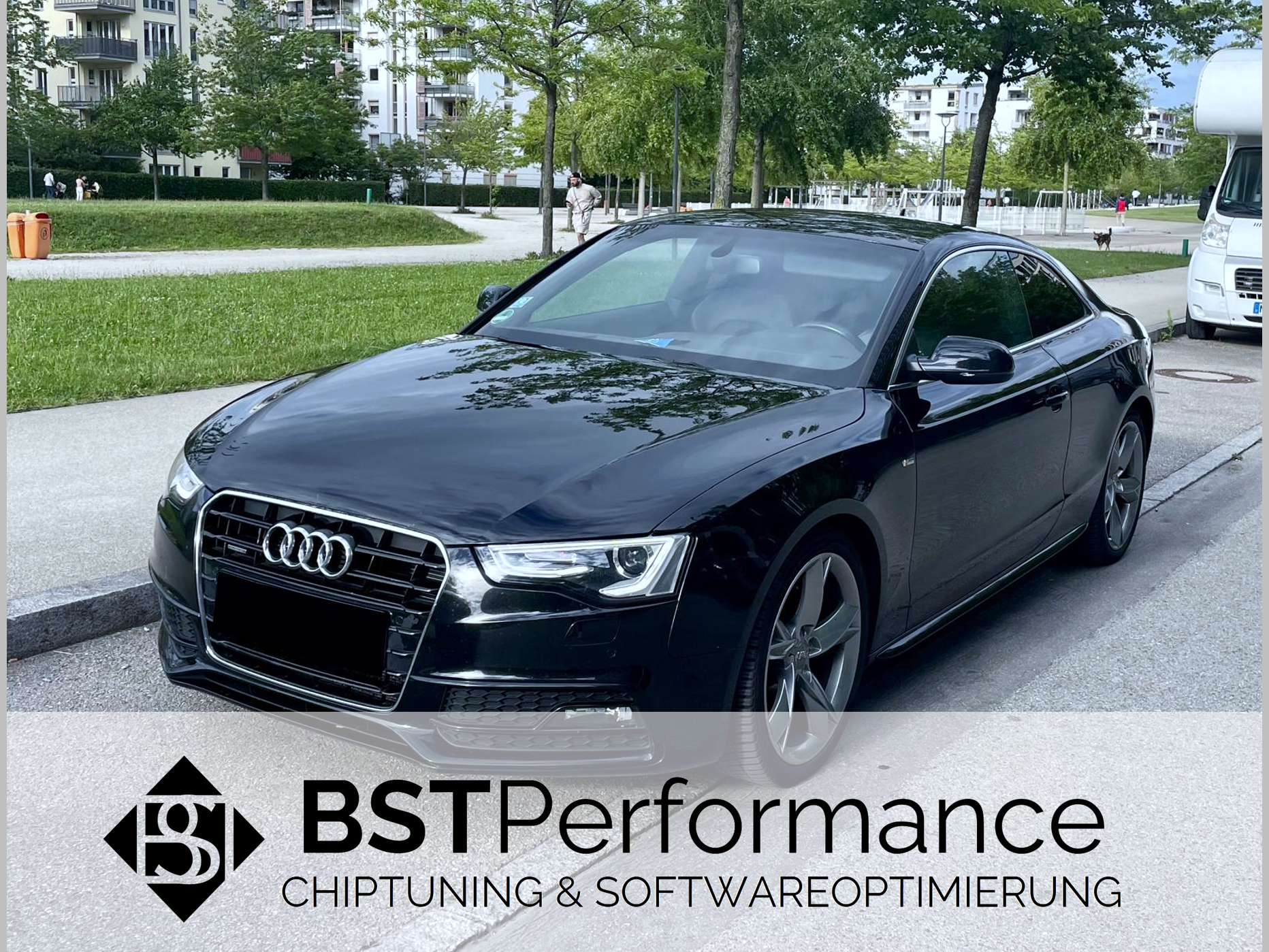 Audi A5; Chiptuning München; Leistungssteigerung; Stage 1; SCR Off / AGR Off / DPF Deaktivierung; Start-Stop Off